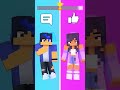 Singing Challenge '웨이백홈'- Boys VS Girls - Funny Animation #shorts #minecraft