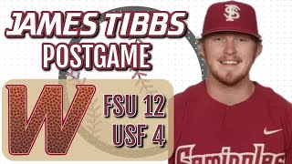 FSU Baseball | Florida State's James Tibbs on home runs, win vs South Florida #FSU