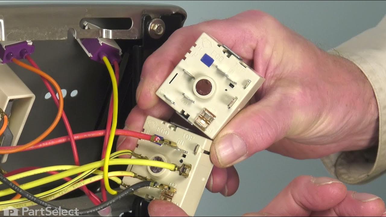 GE Range Repair How to Replace the Surface Burner Switch (GE