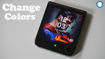 How To Change Background Color On Galaxy Z Flip 5 Cover Screen