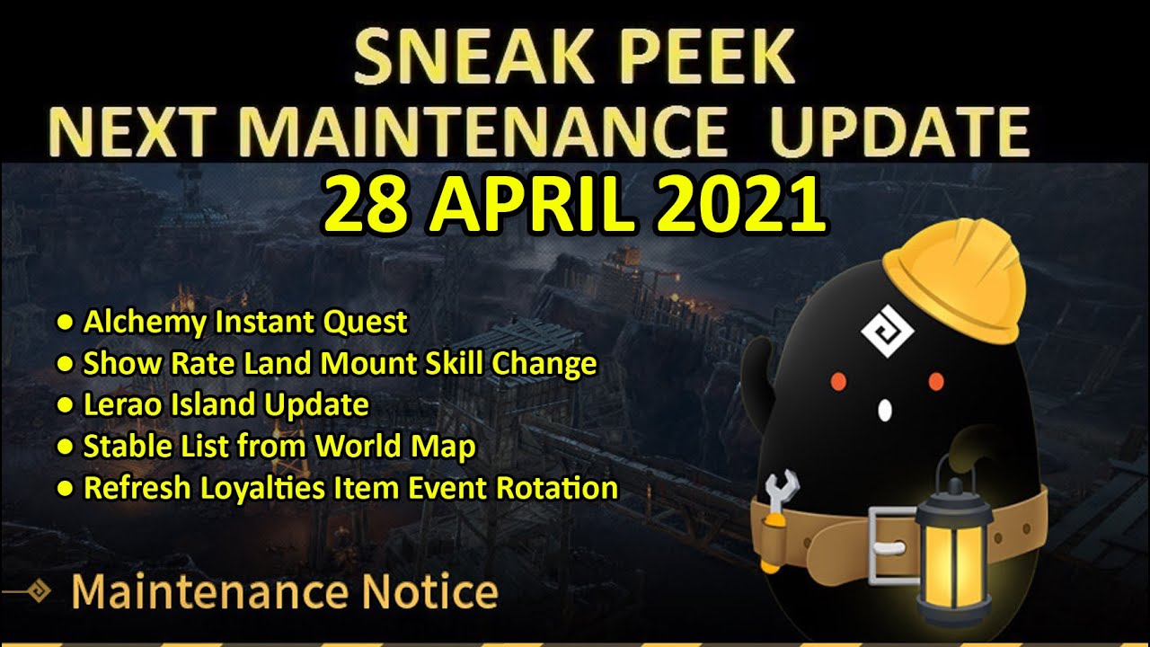 Maintenance update