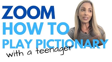 ZOOM HOW TO PLAY PICTIONARY: USE MS PAINT & PICTIONARY