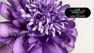 🌸 LIVE Paper Flower Tutorial | PFPF Template 21 Mini Flower - YouTube