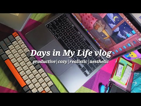 Days in My Life vlog 📚✨️ with productive, cozy, realistic, and aesthetic moments