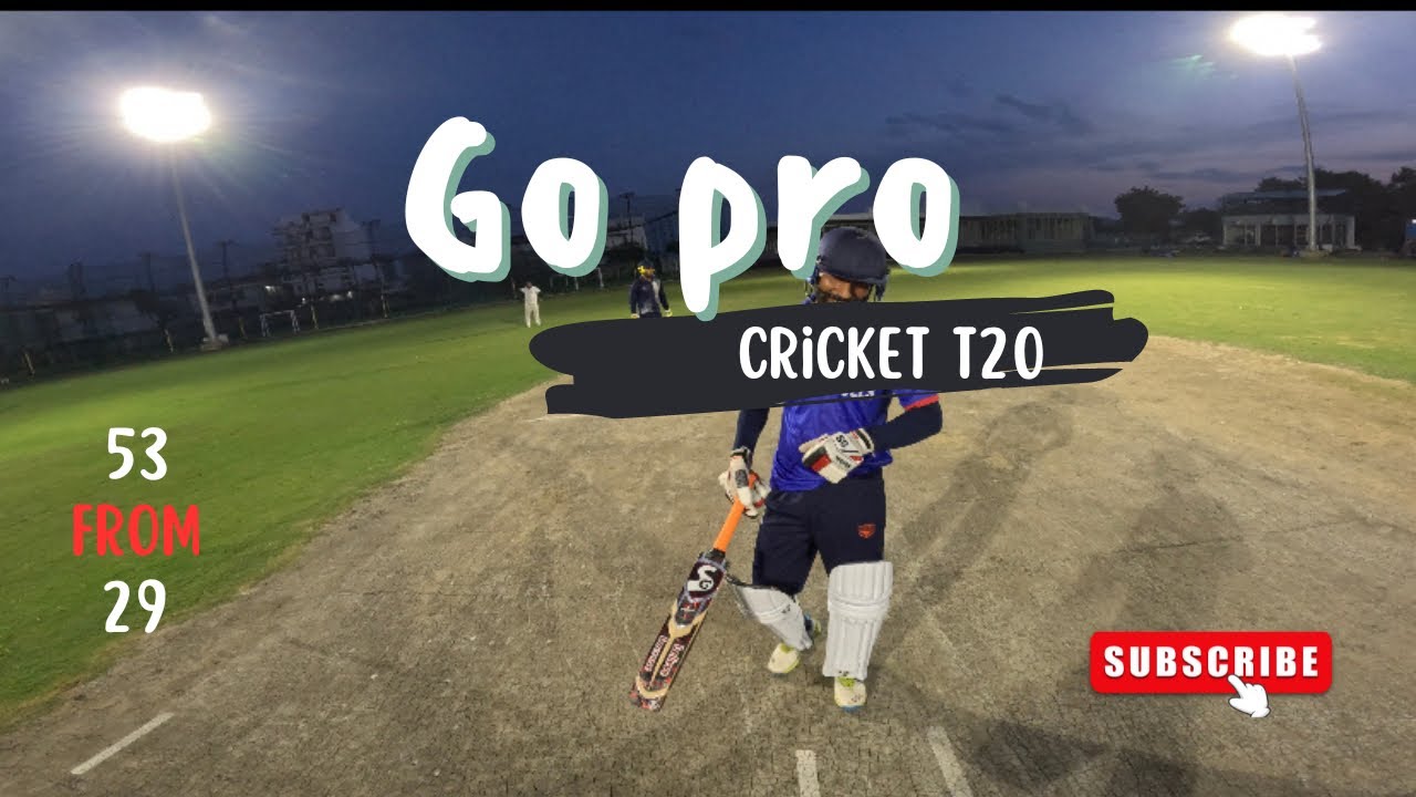 53 (29) GoPro Batsman Helmet Camera View GoPro Cricket Cricket Vlog