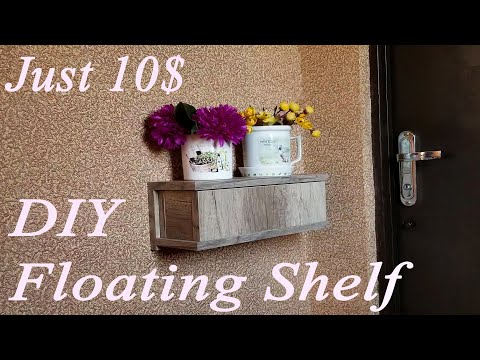 DIY Floating Shelf With Hidden