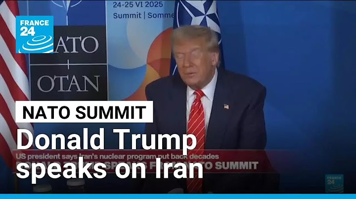 Donald Trump speaks from NATO summit on Iran • FRANCE 24 English