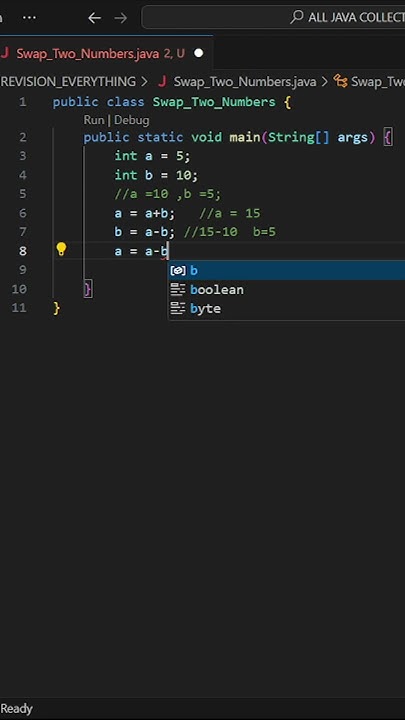 Swap Two Numbers Without Using a Third Variable | Simple and Smart ...