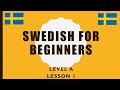 Swedish for beginners lesson 1 level a