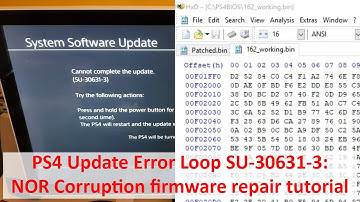 Fix PS4 SU-30631-3 Update Error Loop: NOR Corruption firmware repair tutorial