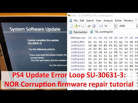 Fix PS4 SU-30631-3 Update Error Loop: NOR Corruption firmware repair tutorial