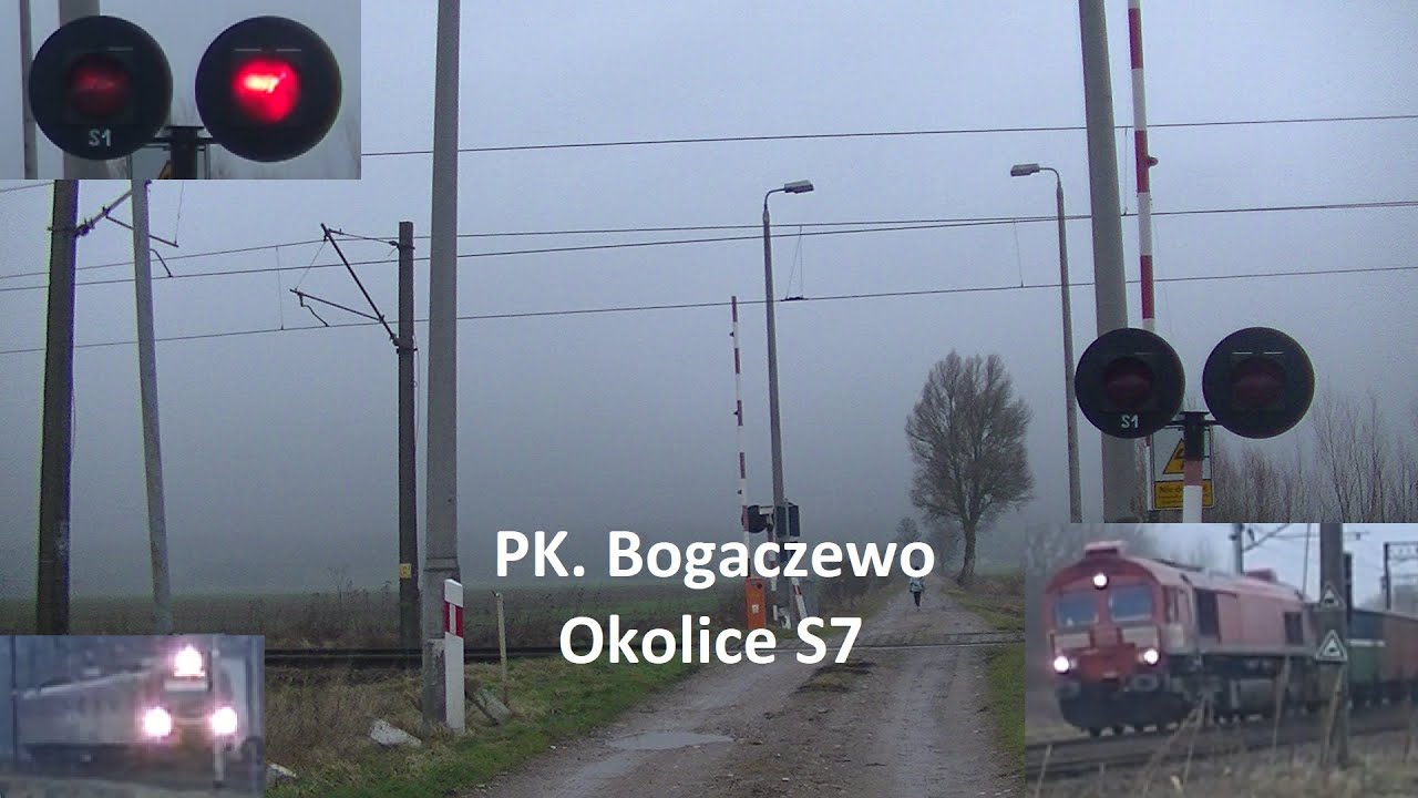 Prezentacja Przejazdu Kolejowego Na Drodze Rolniczej Koło S7 Bogaczewo. Luty 2022
