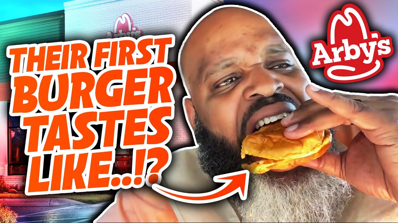 Arby's Steakhouse Wagyu Burger Review | THEIR FIRST BURGER?!?! - YouTube