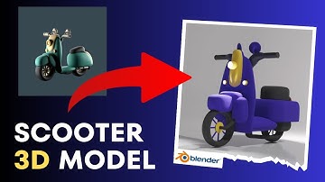 Scooter 3d Model #3d #animation #blender #graphicdesign #3danimation #art #blender3d #render #2d