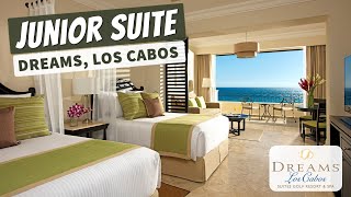 Junior Suite Ocean View (Double Beds) | Dreams Los Cabos | Full Walkthrough Tour & Review | 4K