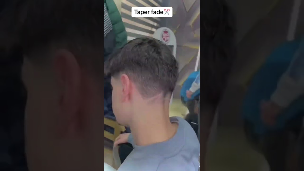 Haircut taper fade 
