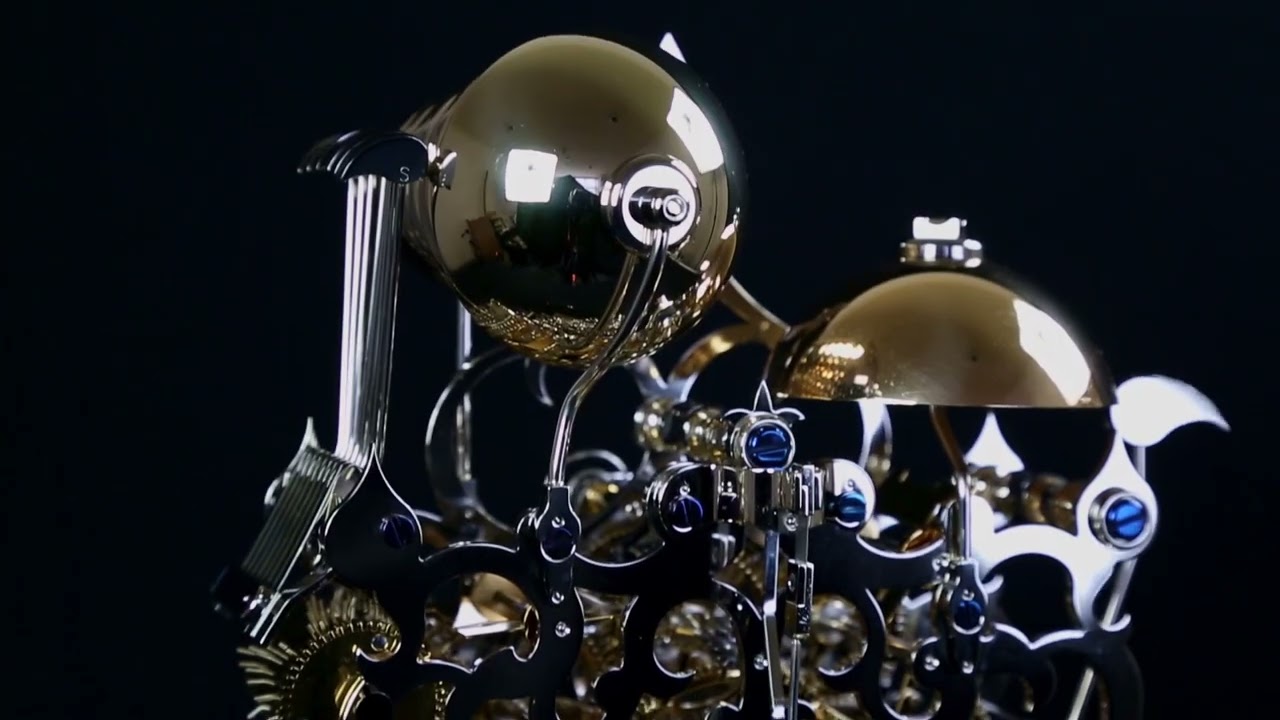 Three Train Skeleton Clock