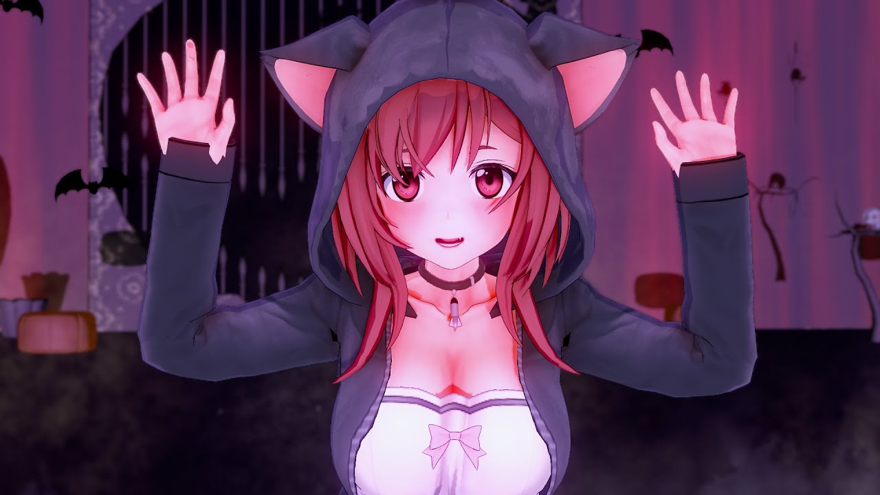 Mmd アズレン 猫耳パーカーの伊19ちゃんで Happy Halloween 1080p Kkvmd Youtube