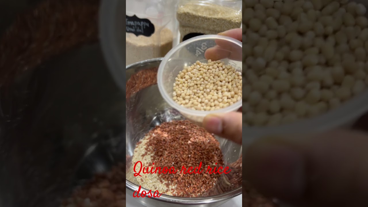 Quinoa red rice crisp dosa 