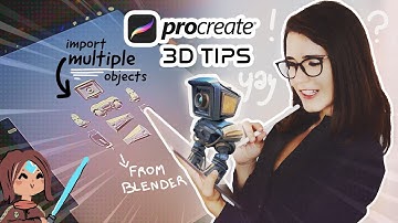 Importing multiple 3D objects in Procreate