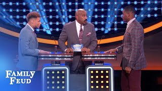 Amari Cooper keeps the Feud GUESSING! | Celebrity Family Feud  | OUTTAKE