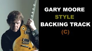 Video thumbnail of "Gary Moore Style Backing Track (C)"