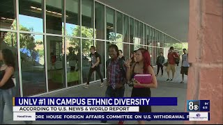 Famous UNLV No.1 in campus ethnic diversity, according to U.S. News & World Report Wealth