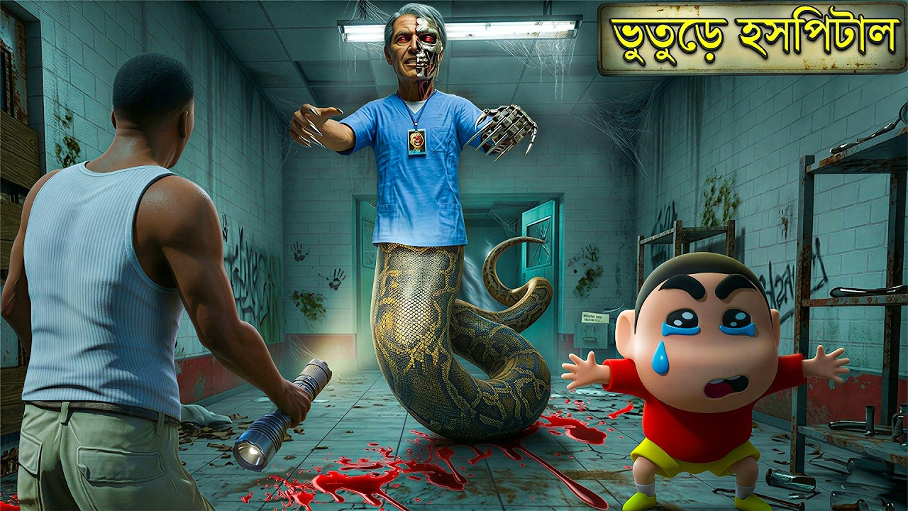 GTA 5: SAVING SHINCHAN FROM THE CYBORG SNAKE DOCTOR!! 😱 | GTA 5 Bangla Gameplay