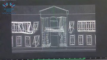 Working on a 3D Mapping project by Water Laser Show