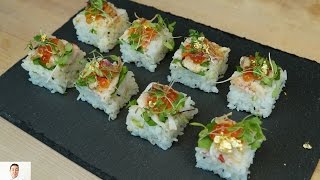 LIVE!! Crawfish Osaka Sushi  How To Make Sushi Series