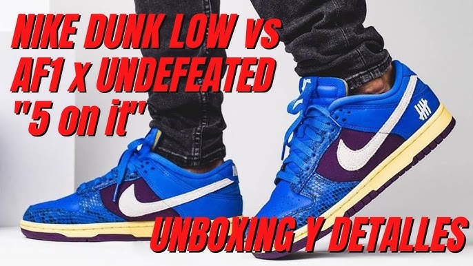 Undefeated x Nike Air Force 1 Low SP (5 On It) Grey Fog (Dunk vs. AF1):  Review & On-Feet 