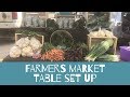 How to set up a Farmers Market table