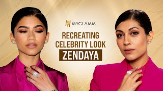 Recreating Celebrity Looks - Zendaya ft. Upalina | MyGlamm screenshot 4
