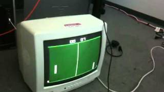 Pong clock on the Atari 2600