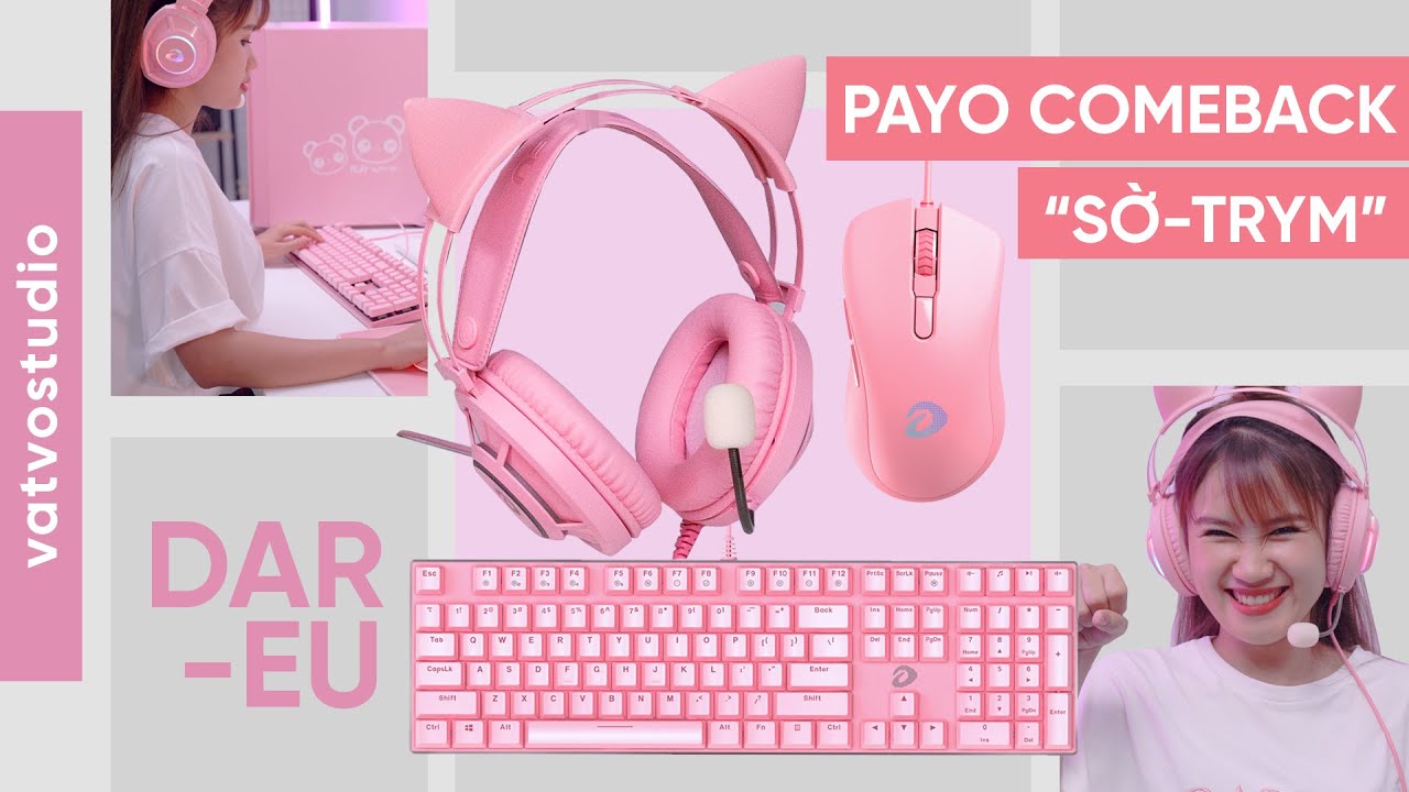 DareU Queen Pink: Combo gaming gear 4 món giá chưa đến 1,5 triệu