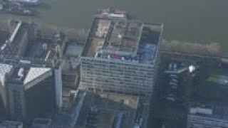Aerials of London amid virus surge and lockdown