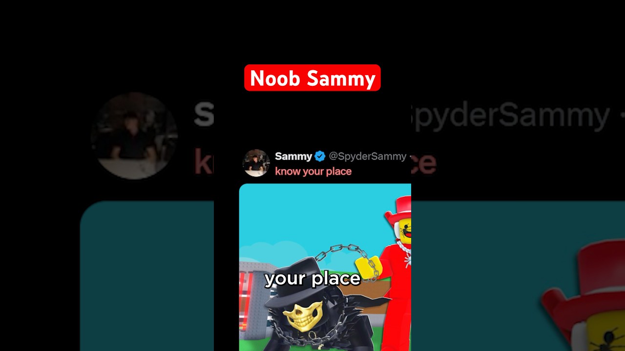 I know my place Sammy #roblox #secretlokii