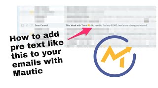How to add preview text to a Mautic email