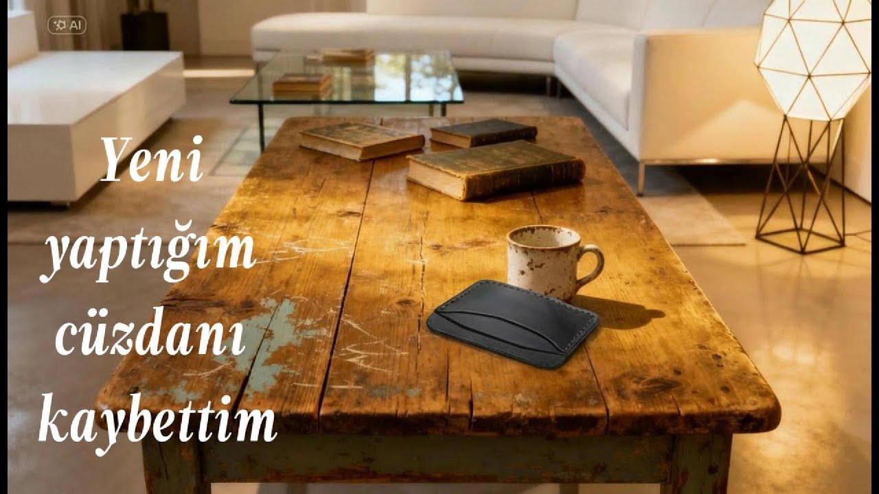 Deri kart cüzdanı nasıl yapılır. 