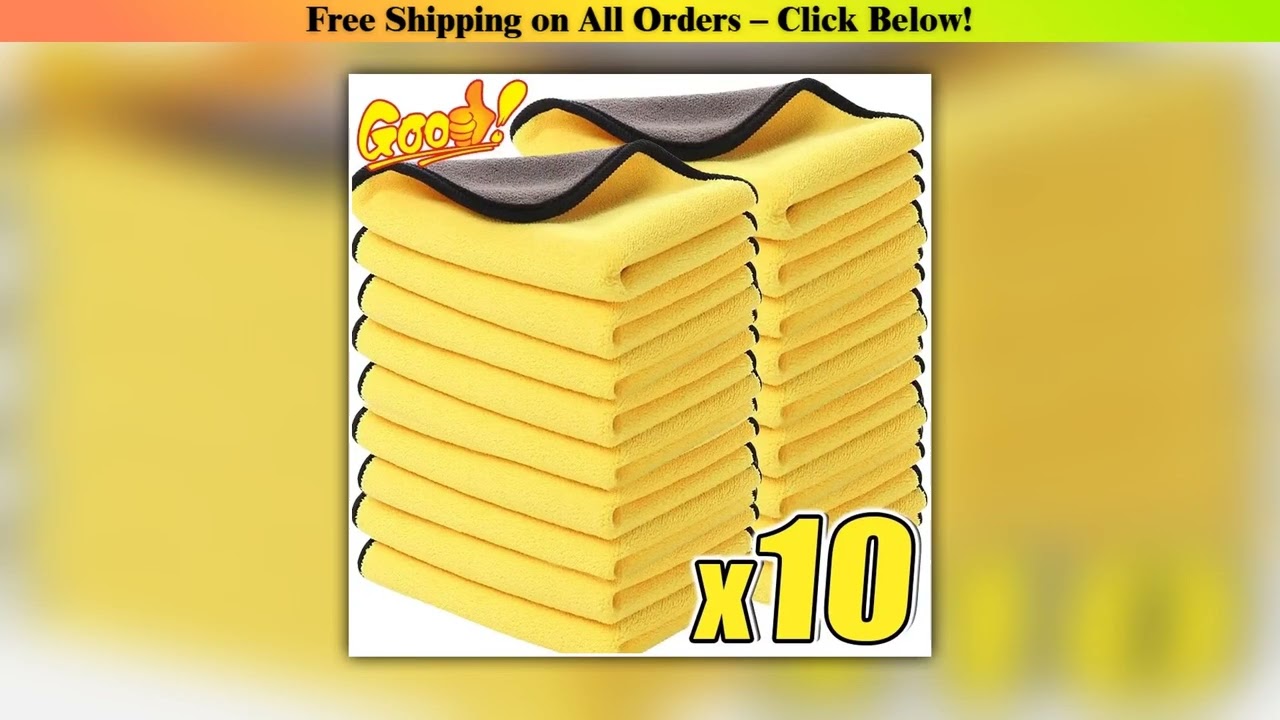 101Pcs Microfiber Cleaning Towel Car Cleaning Cloths Professional Detailing Car Drying Microfiber T