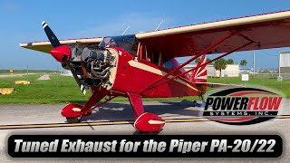 Power Flow Systems Piper PA 20/22 Tuned Exhaust Production update!