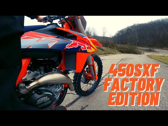 2021 KTM 450 SXF Factory Edition |  First Ride Break in (4K) class=