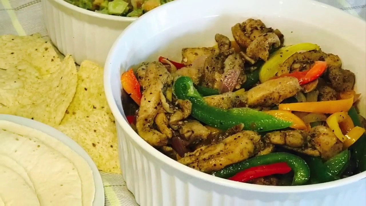 CHICKEN FAJITAS فاهيتا الدجاج RECIPE! - YouTube