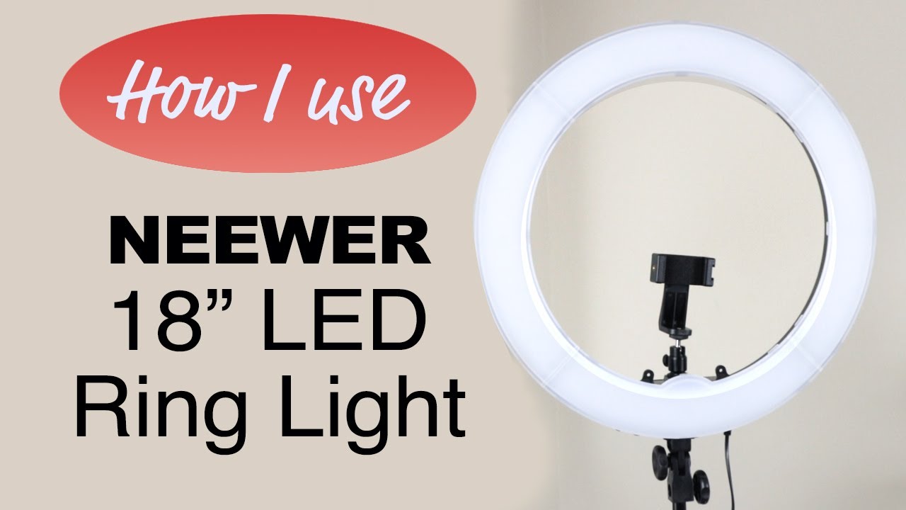 Neewer 18-inch SMD LED Ring Light Dimmable Lighting Kit with 78.7