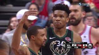 Ibaka/Marc Gasol vs Bucks - Playoffs, East Finals G6 (25 - 5 - 2019)