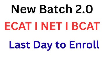 Entry Test Preparation 2026 I How to Prepare ECAT 2026 I NUST Entry Test Preparation I NUST NET Prep