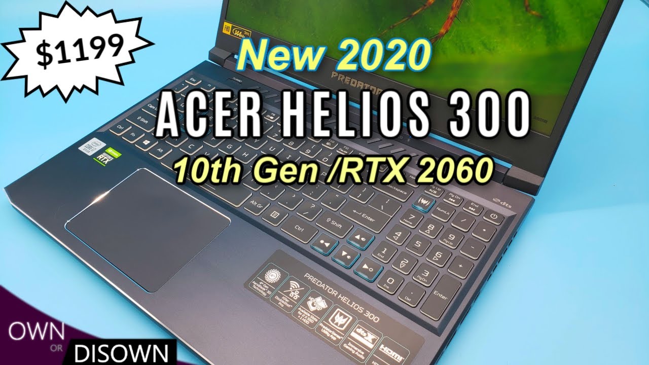 2020 Acer Helios 300 - i7 10750h/ RTX 2060 - Worth Buying ? - YouTube