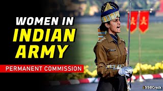 Permanent Commission For Women Officers In The Indian Army