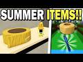 SUMMER UPDATE ITEMS!! | Build a Boat for Treasure ROBLOX