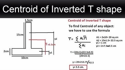How to find Centroid of Inverted T shape